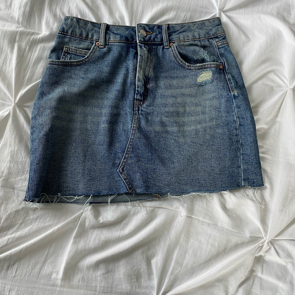 Mini Jean Skirt